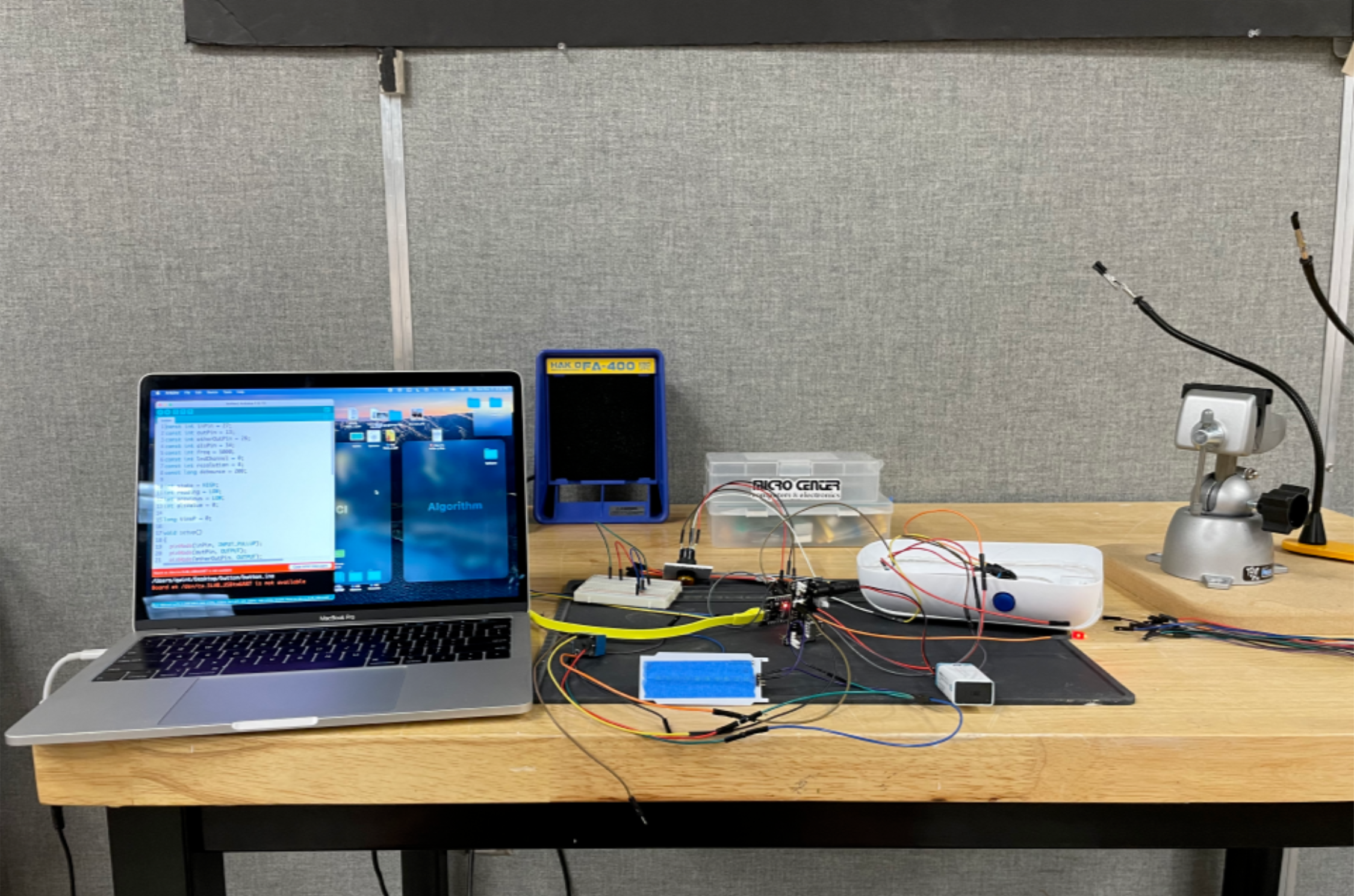 User testing — device placement and interaction
