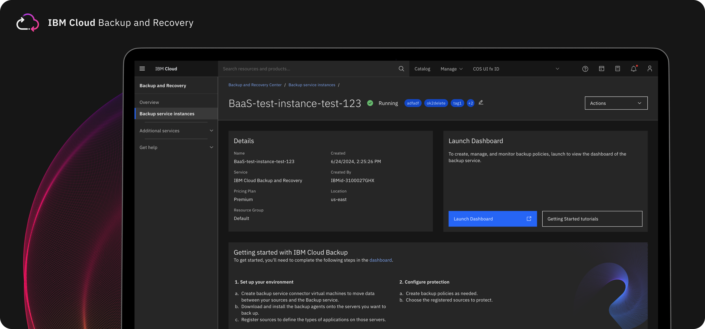 IBM Cloud Backup & Recovery — project preview